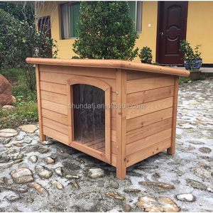 SDD006 Eco-Friendly Wooden Dog <b>Pet</b> House Roof Waterproof Kennel Easy Clean - Product Image 3