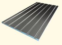 Panneau de chauffage au sol XPS en aluminium lisse 0,1/0,2 mm, feuille régulière personnalisée 0,3/0,4 mm, panneau de chauffage au sol XPS pour chauffage à sec