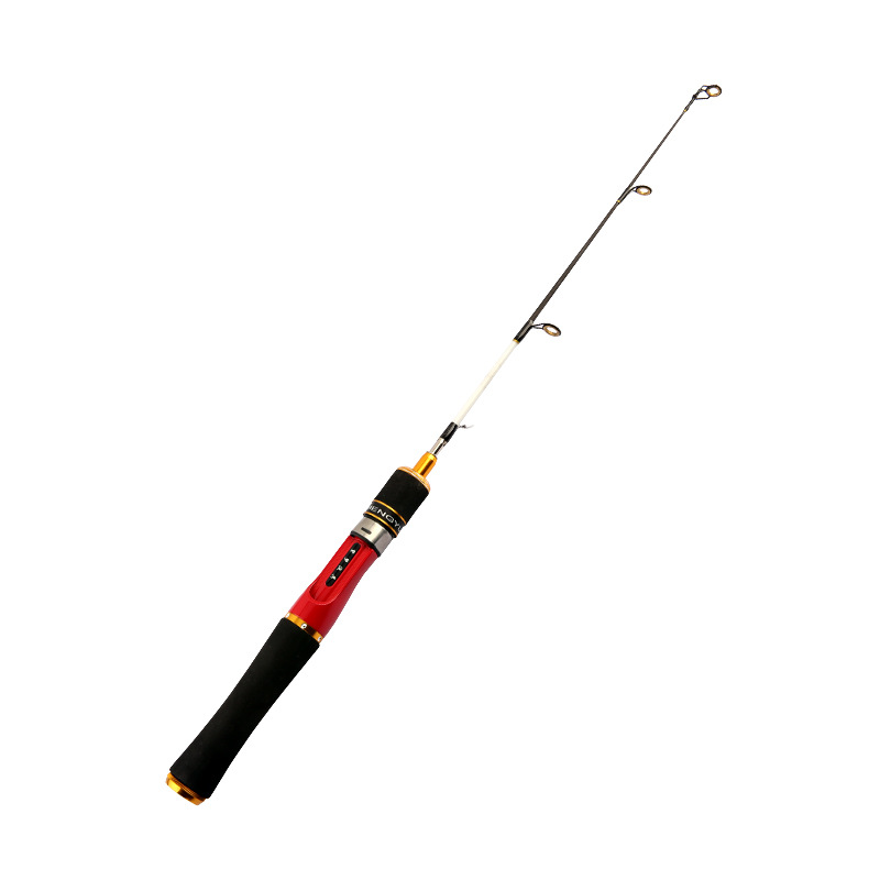 Seven-piece ice fishing rod