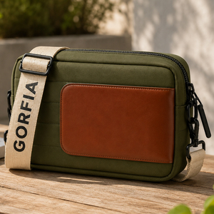ODM&OEM Customization 2026 New Luxury Messenger Crossbody Bag for Men Leather Camera Shoulder Bag With Multiple Pockets - Product Image 3