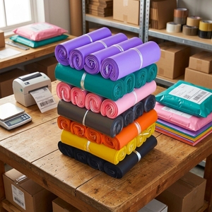 Cheap Bulk Custom PE Mailer Bag Double Adhesive Strip Reusable Poly Mailers Return Shipping Courier Bags for Online Stores - Product Image 1