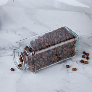 Barattolo in Vetro Quadrato Personalizzabile con Logo, per Alimenti, Leggero, con Tappo in Plastica, per <span class=keywords><strong>Latte</strong></span>, Caffè in Grani, Miele, 200 <span class=keywords><strong>ml</strong></span> 400 <span class=keywords><strong>ml</strong></span> - Product Image 6