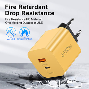 Juego de cables de datos con <span class=keywords><strong>cabezal</strong></span> de carga rápida PD 40W naranja adecuado para <span class=keywords><strong>cargador</strong></span> de <span class=keywords><strong>iPhone</strong></span> <span class=keywords><strong>original</strong></span> 45W carga de teléfono móvil pared del hogar - Product Image 5