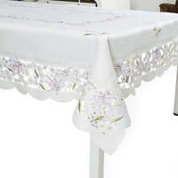 Nappe de table 3D OWENIE, motif rose, or, fleur, 100% polyester, personnalisable pour la décoration de mariage