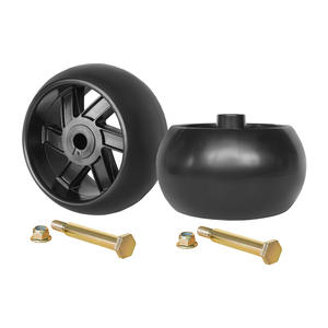 Roues de tondeuse à gazon en plastique noir, rouleaux de plateforme, paquet de 2, pour accessoires de tondeuse à gazon, 4008 - Product Image 3