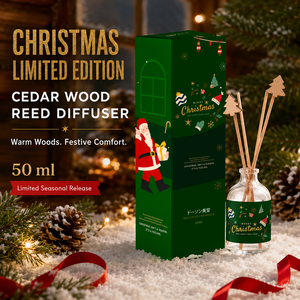 Diffuseur de parfum en bois de cèdre festif pour Noël, avec une senteur boisée chaleureuse pour une ambiance hivernale à la maison - Product Image 6