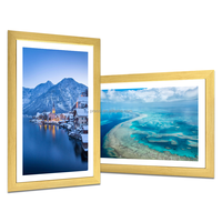 Cadre photo numérique Pros Touch 18,5 pouces avec WiFi, affichage numérique, partage de photos et vidéos via l'application Frameo, montage mural