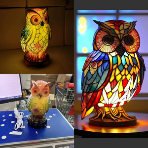 Nouvelle Série de Décorations en Résine Style Moderne Motif Paysager Veilleuse LED Statue Animale Artistique Décoration Créative pour Bureau à Domicile - Product Image 4