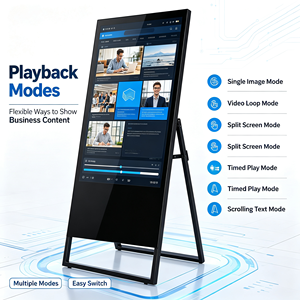 Faltbare Digitale Werbeanzeige für Geschäfte, 43 Zoll LCD Digital-Poster, Werbedisplay für Bekleidungsgeschäfte, Restaurants und Einzelhandel - Product Image 5