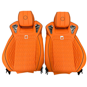Carracing - Juego de 2 Asientos de Carreras de Cuero de Lujo Estilo B, Impermeables, para Mercedes Benz Clase G W464 G500 AMG G63 G580 G450 2019-2024 - Product Image 1