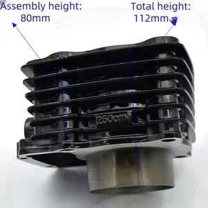 Sản xuất tại Trung Quốc Lifan siêu lạnh cg250 Phụ tùng xe máy cg250 động cơ làm mát bằng nước xi lanh cơ thể piston và Piston Ring - Product Image 5