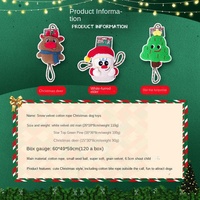 Jouet de Noël pour chien : Corde à mâcher interactive, résistante aux morsures, avec nœud sonore pour le soulagement et la stimulation physique
