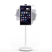 Monitor layar sentuh portabel 24 ", Monitor portabel 1080p dengan layar sentuh OS Android baterai bawaan (4-6H) rotasi putar layar FHD