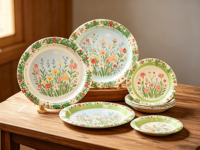 Assiettes en papier rectangulaires biodégradables personnalisables, vaisselle jetable de qualité alimentaire pour restaurant, pour salade, biscuits, sucre