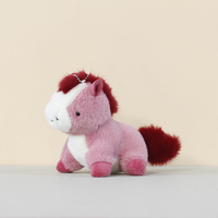 Vente en gros de mini-jouets en peluche mignons de 12 cm en forme de cheval, porte-clés, pendentif, peluche personnalisée en forme de poney, porte-clés, poupée douce, animal en peluche pour la promotion