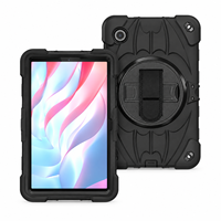 Housse de protection Premium PC+Silicone pour les professionnels mobiles avec sangle de maintien à 360° pour Samsung Galaxy Tab A11/A9