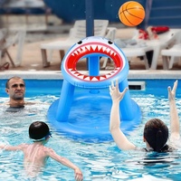 Panier de basket gonflable en forme de requin, modèle HC852, en PVC, pour intérieur et extérieur, enfants et adultes, plage, approvisionnement transfrontalier