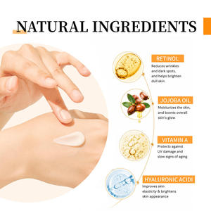Crema Hidratante con Retinol Encapsulado de Marca Privada OEM, Ceramida, Jojoba, Ácido Hialurónico para Piel Sensible, Crema Antienvejecimiento al por Mayor - Product Image 5