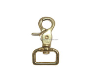Mousqueton à gâchette pivotante en laiton massif de haute qualité pour chien à fermoir à boucle pour animaux de compagnie