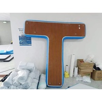 Plateforme flottante gonflable en forme de T, ponton flottant modulaire gonflable pour jet ski