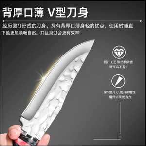 Sharp Stainless Steel Knife 3.9in Blade Non-Stick Coating For Fruit Vegetable Cutting Home Dorm Student Use - Product Image 5