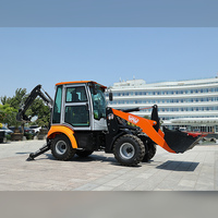 Excavator Loader Dua-dalam-Satu, Backhoe Loader Mingyu dengan Bucket Standar dan Lengan Penggali