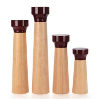 Moulin à sel et poivre scandinave, moulin à sel et poivre en bois, mini moulin à sel et poivre, ensemble de moulin à sel et poivre, moulin à sel en vrac d'usine