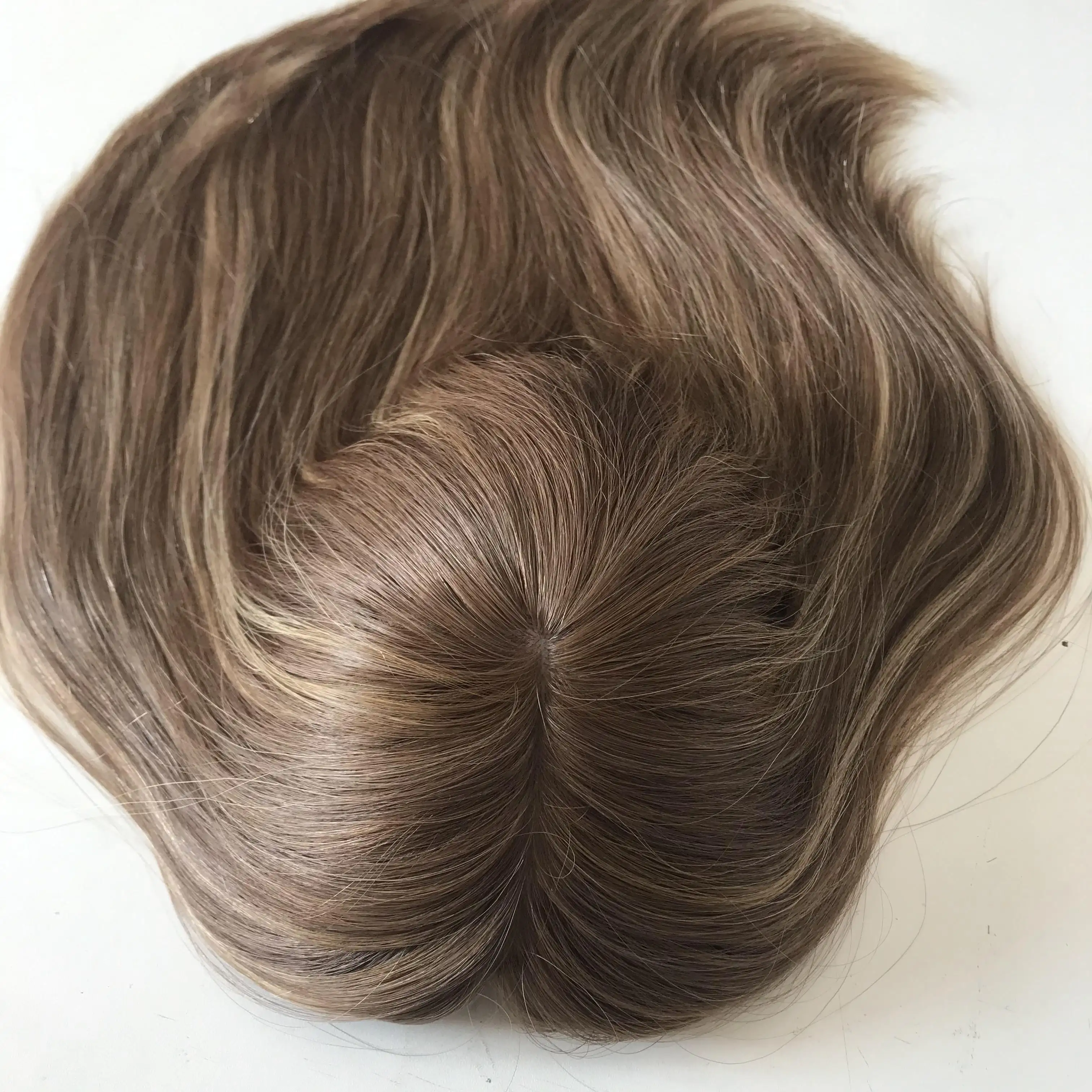 LBW Qingdao Wholesale Luxury European Human Hair Woman kosher Skin Top Kippa Fall Jewish Silk Topper