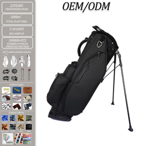 Sac de <span class=keywords><strong>golf</strong></span> hybride noir en PU imperméable, personnalisé, très vendu, portable et durable, 9x35 pouces, avec livraison rapide depuis le stock pour hommes - Product Image 1