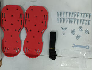 Chaussures d'aérateur de pelouse avec deux sangles sur le cou-de-pied pour aérer efficacement le sol de la pelouse, outil d'aérateur de pelouse taille unique - Product Image 6