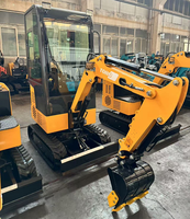 Mini-excavatrice sur chenilles de haute qualité 1t 1.2t 1.5t, petite pelle avec accessoires, livraison rapide