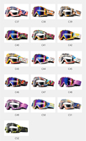 Lunettes UV400 de cyclisme pour hommes et femmes Lunettes de protection des yeux pour l'extérieur Dirt Bike Offroad Mx Racing Helmet Goggles