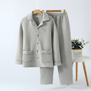 <span class=keywords><strong>Pigiama</strong></span> invernale autunno <span class=keywords><strong>pigiama</strong></span> da <span class=keywords><strong>uomo</strong></span> in cotone a maniche lunghe in cotone con <span class=keywords><strong>pigiama</strong></span> - Product Image 3
