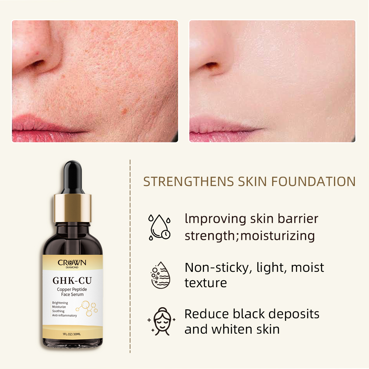 is ghk cu good for skin GLOW Peptide Blend