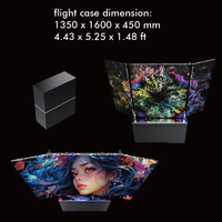TV COB All-in-One 135 Inci, Layar LED Mobile Lipat Otomatis, Definisi Tinggi, Layar LED Dalam Ruangan Tahan Air, Sentuh