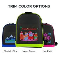 Sac à dos Ledu unisexe style preppy pour enfants de maternelle et d'école primaire, fermeture éclair, capacité 12L, bretelles courbées, polyester