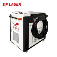 Mesin Pembersih Laser Serat Gelombang Kontinu Genggam Hanwei Head 1500W Baru dari Baja Tahan Karat dan Aluminium
