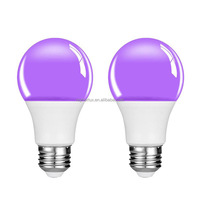 Ampoule LED UV 12W AC 110V-220V E27 A19 Lampe à lumière noire résidentielle en plastique