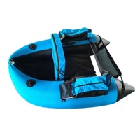 Bateau de pêche gonflable à flotteur rouge, pour ventre plat