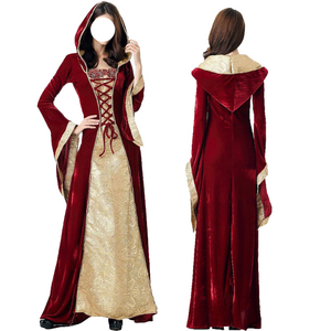 Disfraz Retro de Halloween para Niños, Disfraz de Princesa Medieval, Aristocrático, Terciopelo, Vestidos Renacentistas, Disfraz de Espectáculo de Fiesta - Product Image 3