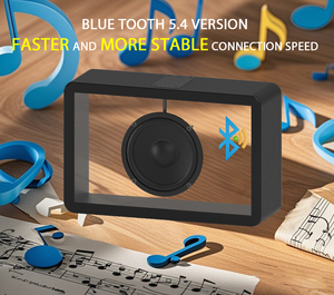 Không Dây Mới Loa Lớn 8W Tuổi Thọ Pin Dài Âm Thanh Thiết Kế Thời Trang Hệ Thống Âm Thanh Hiện Đại Với Loa Răng Xanh Trong Suốt - Product Image 3