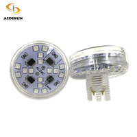 Aidisen Angle de Lumière de 240 Degrés AC24V 48mm Luna Park RGB Cabochon Carnaval LED Lumières Ponctuelles pour Parc d'Attractions