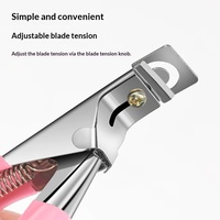 Ciseaux à ongles en acier inoxydable, coupe-ongles en U, coupe-ongles droits à pointe plate, kit d'outils de manucure pour ongles