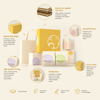 Boîte d'emballage compacte de qualité supérieure avec impression personnalisée de motifs géométriques pour la palette de crème, idéale pour les cosmétiques et les bougies, pour le lancement de marques.