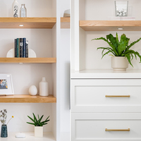 Meubles de salon de style Shaker, supports TV modernes flottants en bois à fixer au mur