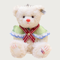 Camisetas de oso de peluche de felpa con LOGO, venta al por mayor, logo personalizado, oso de peluche de Navidad, tamaño grande