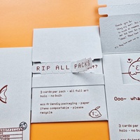 Enveloppes rigides à fermeture éclair pour cartes à collectionner Pokémon, avec pochette en papier à ouverture facile, personnalisables et imprimées, pour pack mystère