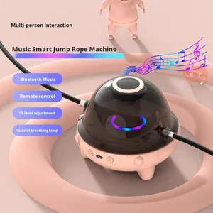 Machine à <span class=keywords><strong>sauter</strong></span> à la <span class=keywords><strong>corde</strong></span> électrique intelligente en plastique ZD pour enfants avec <span class=keywords><strong>musique</strong></span> et fonctions de fitness à télécommande - Product Image 2