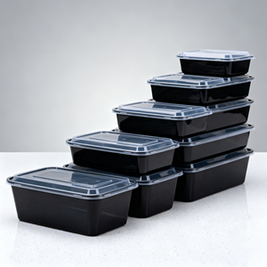 Wholesale Disposable Rectangular Plastic Salad <strong>Box</strong> Fruit Meat Containers with Lids <strong>Lunch</strong> Food Packaging Takeaway <strong>Box</strong> - Product Image 4