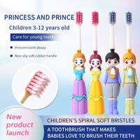 Brosse à dents spirale pour enfants de haute qualité, à poils souples, pour un soin délicat et un nettoyage buccal efficace